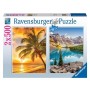 Puzzle plaja si munte 2x500 piese